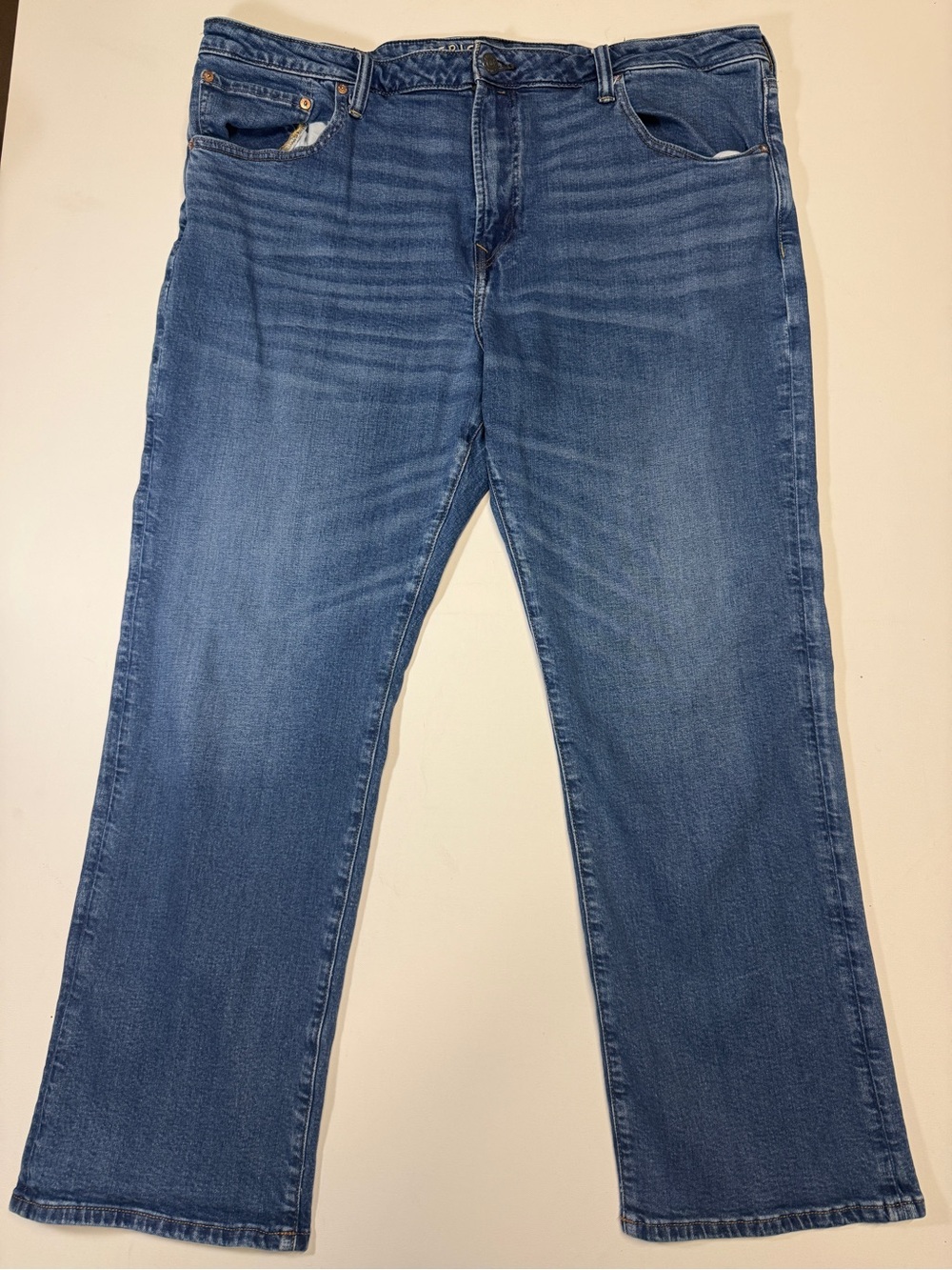 American Eagle Outfitters Blue Straight-Leg Jeans